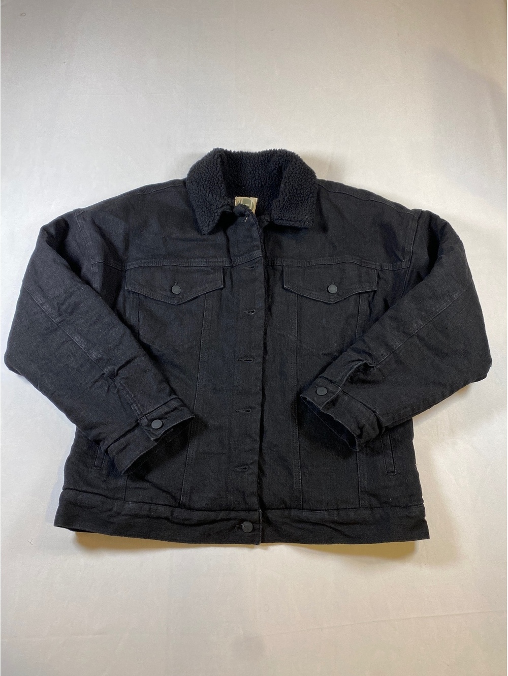 Hoodlamb By Hemp Tailor women Denim Sherpa Size XL